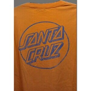 VTG Santa Cruz NHS L/S Tee Orange Made in Mexico 100% Cotton L Single Stitch Y2K